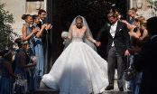 Cận cảnh chiếc váy cưới triệu đô của cô 'công chúa' hãng đá quý đính 500.000 viên pha lê