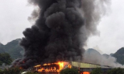 Lạng Sơn: Cháy dữ dội tại chợ cửa khẩu Tân Thanh