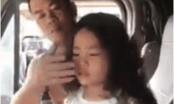 Dân mạng tan chảy hình ảnh ông bố lái xe container dịu dàng chải tóc cho con gái