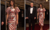 Cận cảnh chiếc váy ánh kim hơn 5.000 USD được đệ nhất phu nhân Melania Trump vừa diện đã gây sốt