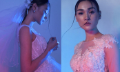 Trở về từ sàn diễn quốc tế, Thuỳ Trang khoe vẻ quyến rũ với đầm dạ hội trắng tinh khôi