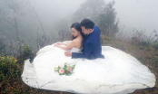 Cặp cô dâu chú rể dũng cảm nhất năm: Mặc váy hở vai chụp ảnh cưới giữa băng tuyết Sapa trắng xóa