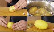 Mẹo bóc vỏ khoai tây siêu nhanh và đơn giản