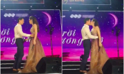 Phát sốt với clip Hồ Ngọc Hà và Kim Lý công khai khóa môi trên sân khấu
