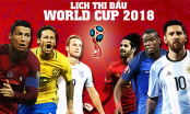 Lịch thi đấu lượt trận thứ nhất vòng bảng World Cup 2018