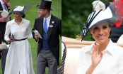 Meghan Markle diện đầm trắng lộng lẫy, kiêu sa sánh vai cùng Hoàng tử Harry tại Lễ hội đua ngựa truyền thống nước Anh