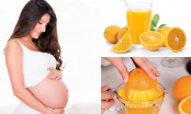 “Thời điểm vàng” để bà bầu uống nước cam giúp thai nhi tránh được dị tật não