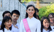 Hoa hậu Trần Tiểu Vy xúc động khi trở về thăm trường cũ