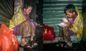 Ông lão vô gia cư co ro giữa mưa bão Sài Gòn khiến hàng triệu người nghẹn lòng