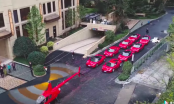 Choáng váng với đám cưới dùng trực thăng và 8 chiếc Ferrari đỏ chói đi rước dâu