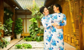 Bà Mai – NSND Hồng Vân bỗng tình cảm với cô con gái Hương – Lê Phương trong bộ ảnh áo dài đón xuân