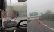 Đang lưu thông trên cao tốc, tài xế xe tải giận tím mặt vì hành động của người đàn ông quái gở này
