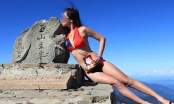 Cô gái trẻ chết cóng vì lạnh khi mặc bikini leo núi
