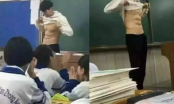 Thầy giáo vén áo khoe cơ bụng trước học sinh nhưng điều này mới khiến mọi người giật mình