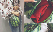 Hot trend Hàn Quốc diện túi xách thiết kế như quả dưa hấu tưởng “lạc quẻ” nhưng lại vô cùng mát mẻ ngày hè