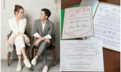 Cường Đô La - Đàm Thu Trang chính thức khoe thiệp cưới, thông báo ngày tổ chức đám cưới