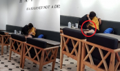 Cặp đôi thản nhiên hôn nhau trong quán cafe nhưng điều này mới khiến mọi người ngán ngẩm