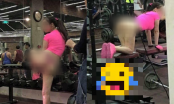 Vừa bước vào phòng tập gym, cô gái trẻ đã khiến mọi người phải quay mặt đi vì chiếc quần hở bạo