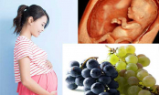 Mẹ bầu ăn nho tốt cho sức khỏe của mẹ, thai nhi phát triển an toàn tăng cân đều đặn
