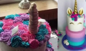 Đặt bánh sinh nhật hình kỳ lân đáng yêu để tặng con gái, mẹ khóc thét nhận về chiếc bánh có hình dáng lạ