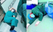 Bác sĩ mệt lả rồi nằm vật ra sàn sau khi thực hiện 4 ca phẫu thuật liên tiếp