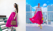 Từ ngày sinh con, Hoa hậu Phạm Hương lại ưa chuộng gu thời trang màu hồng đến lạ