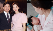 Lộ diện quý tử mới sinh của hoa hậu Đặng Thu Thảo, thừa hưởng nhiều nét đẹp của bố mẹ