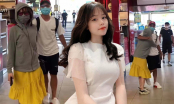 Diện style bà thím ra sân bay, bạn gái Quang Hải đánh mất vẻ đẹp sành điệu vốn có