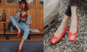 Học gái Pháp sắm cho mình đôi giày màu đỏ, style sẽ chẳng bao giờ nhàm chán mà còn đẹp lên