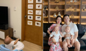 Vợ Thành Trung dạy hai con song sinh học từ 3 tháng tuổi, phản ứng của các bé khiến ai nấy đều bật cười