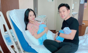 Bà xã Dương Khắc Linh khoe khung ảnh đầu tiên của hai con trai, tiết lộ cố tập đi sau ca sinh mổ