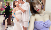Bạn gái Mạc Văn Khoa khiến fan thót tim vì mang bầu mà vẫn đi cao gót lênh khênh, mặc đồ bó sát