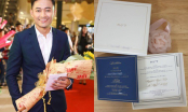 Lộ thiệp cưới của Quý Bình và bạn gái doanh nhân nổi tiếng