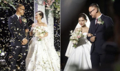 Đám cưới MC Thu Hoài: Cô dâu khoe nhan sắc xinh đẹp, sánh vai bên chú rể điển trai