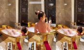 Ngọc Trinh lại khiến fan nhức mắt vì bộ ảnh nude trong bồn tắm mạ vàng