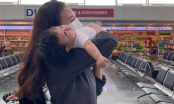Ái nữ Suchin hờn dỗi ngay tại sân bay, mẹ bỉm sữa Đàm Thu Trang làm luôn điều này