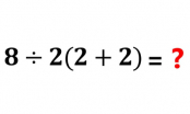 Bài toán tiểu học 8÷2(2+2) làm cả thế giới điên đầu: Hãy thử xem bạn có thể tính đúng không