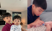 Cường Đô La vừa khoe thương hiệu của gia đình qua hình ảnh siêu cưng của Subeo và Suchin