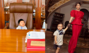 Con trai Hòa Minzy sinh ra ở vạch đích: 3 tháng tuổi đã được ngồi trên ghế Tổng giám đốc của bố