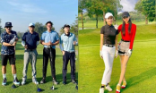 Hương Giang và Matt Liu cùng hẹn hò sân golf từ sớm nhưng vẫn quyết không đứng chung khung hình