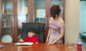 Con trai Hòa Minzy xông đất bàn làm việc phụ bố mẹ khiến dân tình cưng xỉu