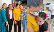 Đoan Trang và con gái bật khóc nức nở khi chia tay gia đình về lại Singapore