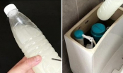 Đặt chai nhựa vào két nước bồn cầu, cả tháng mẹ không chùi rửa vẫn sạch sẽ, thơm tho