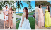 Học lỏm cách diện váy maxi đẹp từ đi biển cho đến dự sự kiện của bà xã Chi Bảo