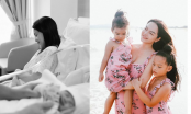 Phạm Quỳnh Anh khoe khoảnh khắc hai con gái chăm em nhỏ, tiết lộ thời điểm công bố dung mạo ái nữ