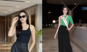 Đỗ Thị Hà thường xuyên diện một kiểu quần checkin từ đường phố cho đến đi thi Hoa hậu