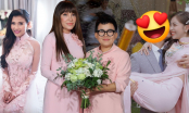 Những cô dâu Vbiz khoe vẻ đẹp nền nã trong áo dài cưới màu hồng: Thanh Hà U60 vẫn cực trẻ trung