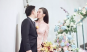 Những hình ảnh đầu tiên của Đỗ Mỹ Linh trong lễ đón dâu, cô dâu chú rể khóa môi ngọt ngào