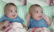 Con trai nhà Lê Dương Bảo Lâm mới 2 tháng tuổi đã đeo vàng nặng trĩu tay