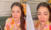 Dương Cẩm Lynh livestream bật khóc nức nở sau khi bị chặn đường đòi nợ, tiết lộ bị cắt hợp đồng vì scandal